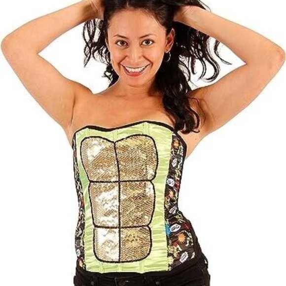 Tops - NWT Nickelodeon Teenage Mutant Ninja Turtles Corset Adult Cosplay Halloween